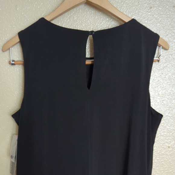 Donna Ricco LBD Gold Shoulder Accent, Sleeveless, Flattering Top Layer - Picture 11 of 12